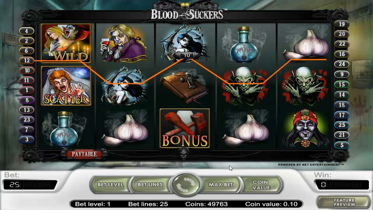 Грати безкоштовно в ігровий автомат Blood Suckers