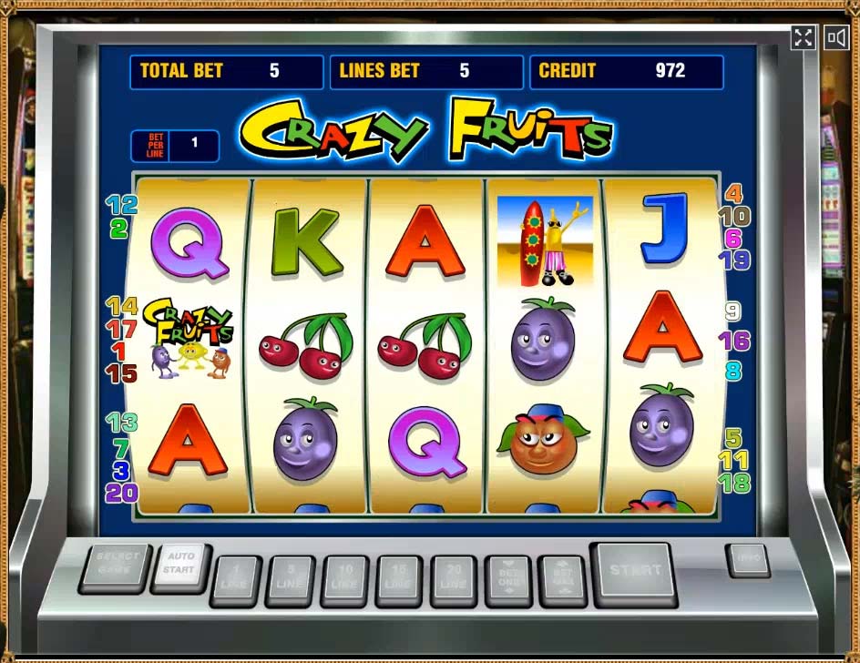 Грати безкоштовно в ігровий автомат Crazy Fruits