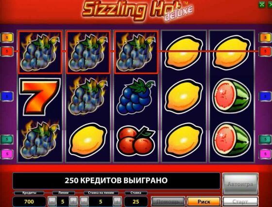 Демо слот Sizzling Hot Deluxe