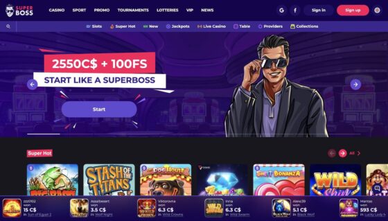 Офіційний сайт казино Superboss