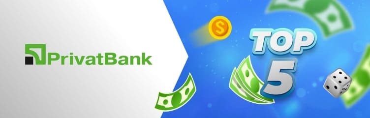 ТОП 5 Кращих Онлайн Казино з депозитом Приватбанк в Україні