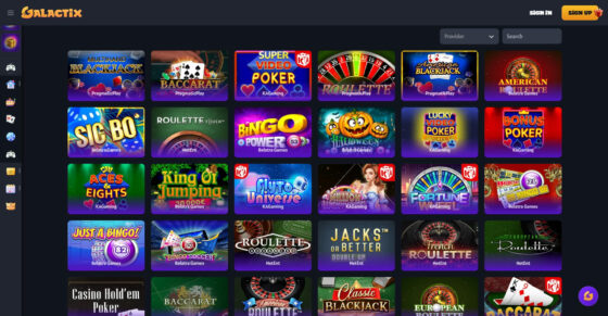 Galactix казино наживо